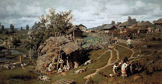 Славяне: кучевая планировка селений и сети коллективов выживания 6 russkoe selo
